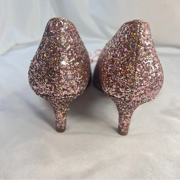 Anne Klein Pink Fia Glitter Pump Size 8.5 - Picture 4 of 7